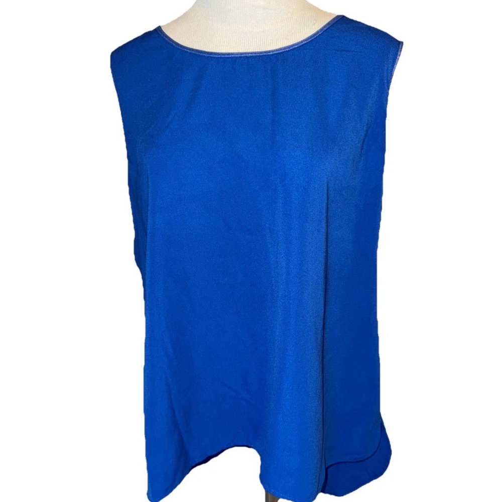 Chico’s Blue Tank Top 3 XL Blouse Shirt
